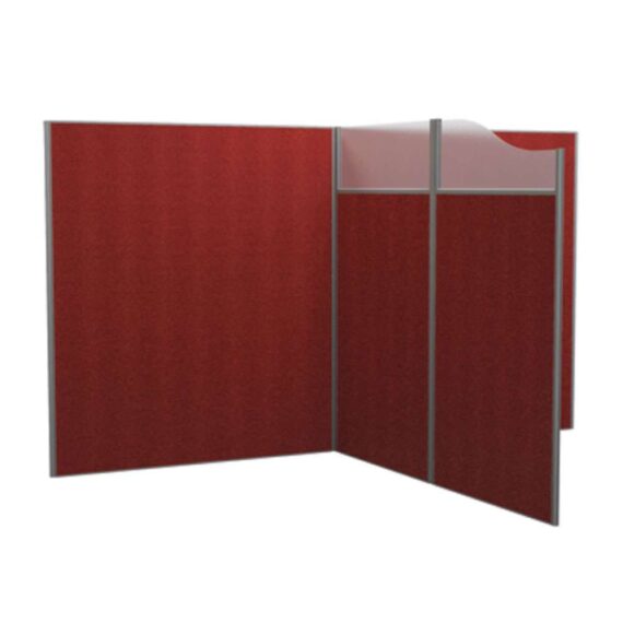 IS Floor Standing Screen Glass/Fabric