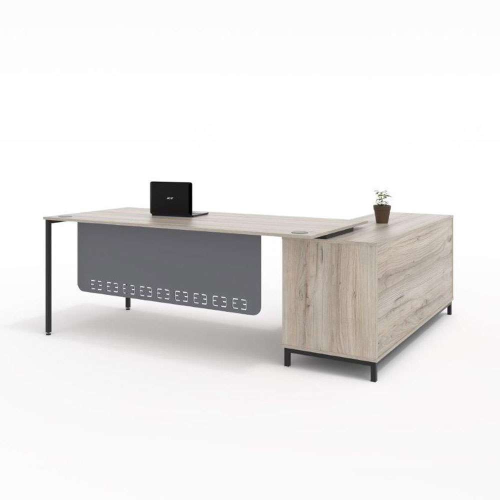 Euro 25mm Desk with L-Combination Back - Image 2